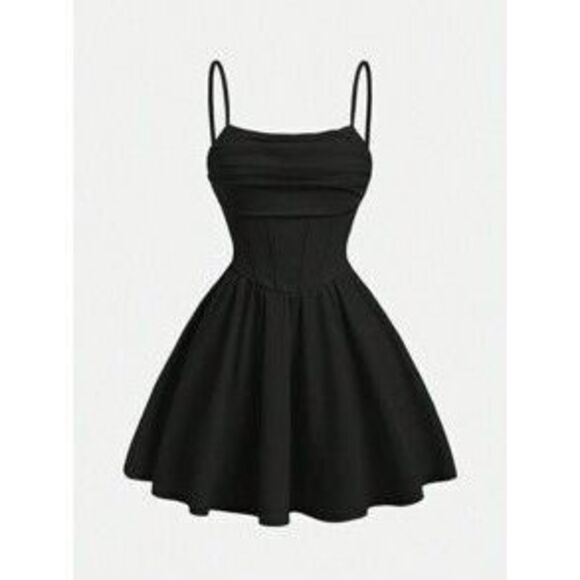 Dresses & Skirts - SHEIN Girlism Vestido de tirantes sin mangas tejido para adolescente con cuello…